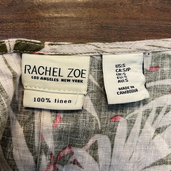 Rachel Zoe Linen Midi Dress with Pockets, Sz. S. - Picture 6 of 13